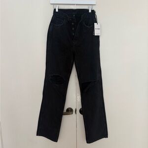 Re/Done High Rise Black Women Jeans